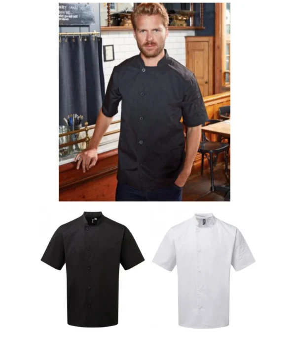 PR900 Essential Short Sleeve Chef's Jacket